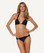 Vix Swimwear Solid Black Bia Tube Bikini Set