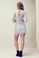 For Love and Lemons Lyla Crop Top and Mini Skirt Set Silver