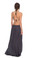 Indah Revel Crochet Top Maxi Dress Solid Black