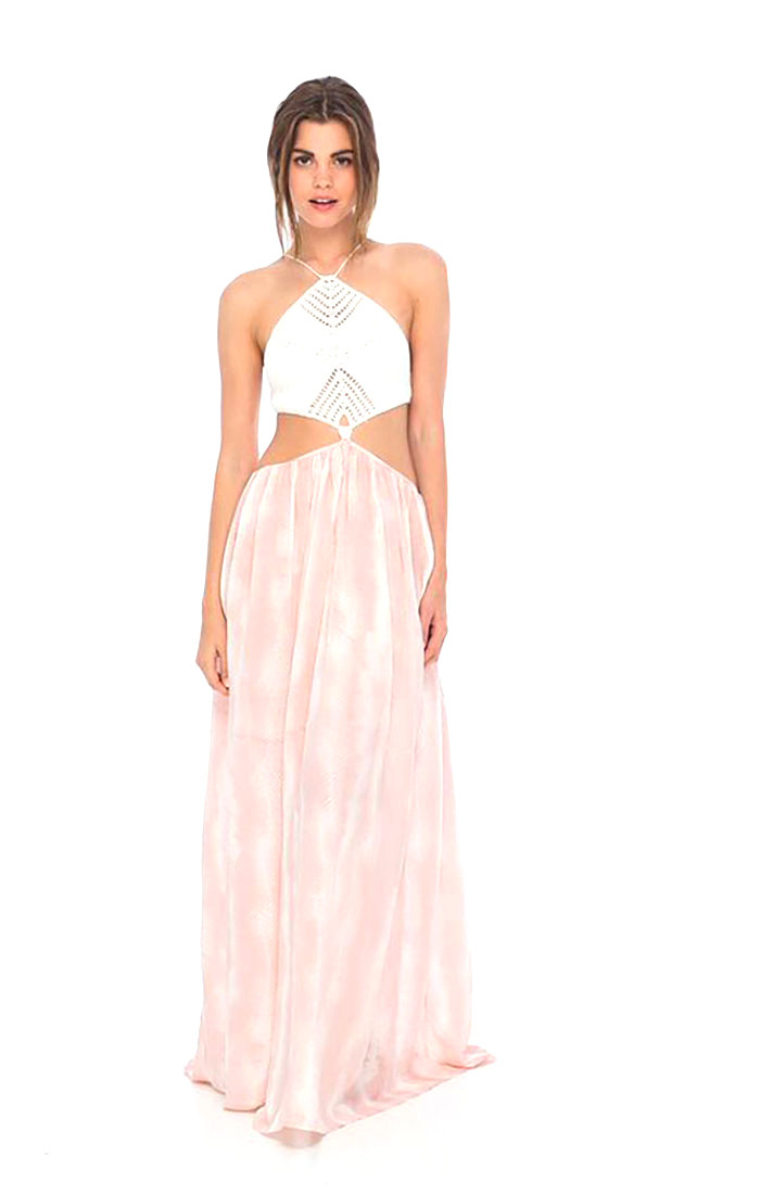 indah crochet dress Allyson Cotton Crochet Dress