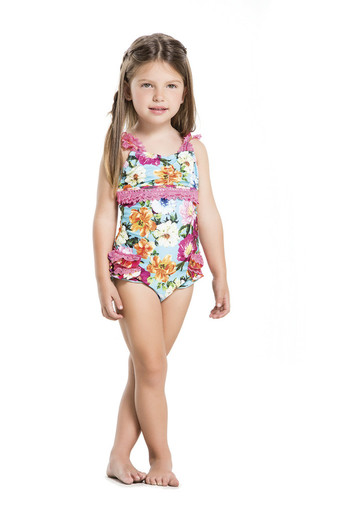2016 Agua Bendita Kids Bendito Violeta One Piece Swimsuit