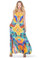 Parides Drawstring Maxi Dress Crochet Papaya