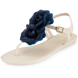2016 Melissa Shoes Solar Garden White with Navy | Shop Boutique Flirt