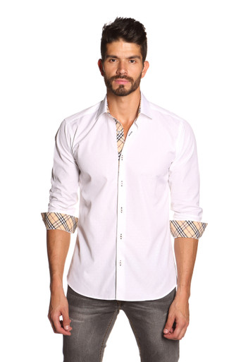 Jared Lang Button Down Shirt Thomas 092 White | Shop Boutique Flirt