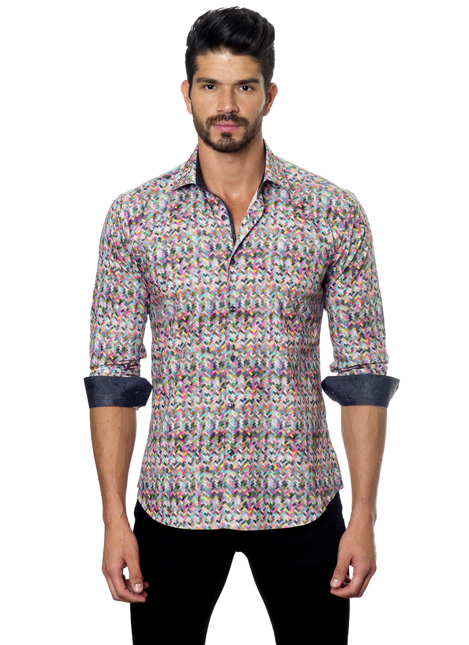 Jared Lang Button Down Shirt C-05 Print | Shop Boutique Flirt
