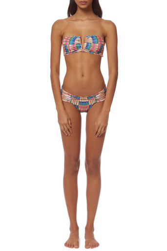 Mara Hoffman V Wire Strapless Bikini Set Flight Sand