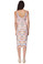 Mara Hoffman Ponte V-Back Midi Dress Print Prism Lavender