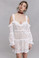 For Love and Lemons Bridget Off the Shoulder Dress White