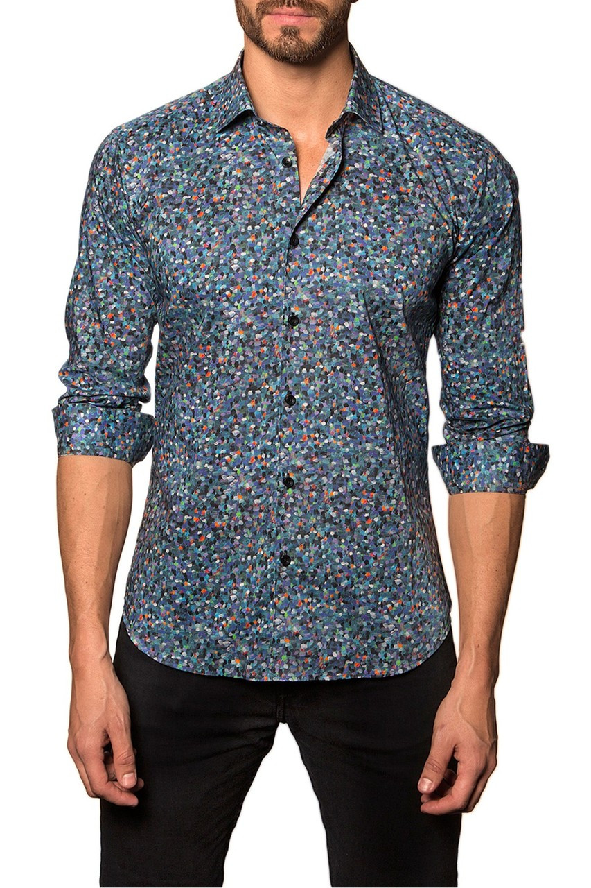 Jared Lang Button Down Shirt Louis Black | Shop Boutique Flirt