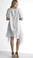 Tempo Paris Linen Tunic Dress 8704 White