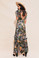 For Love and Lemons Luciana Maxi Dress Black Floral