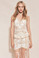 For Love and Lemons Mallorca Embroidery Maxi Dress Latte