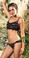 PilyQ Lace Bralette Bikini Set Midnight