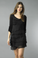 Tempo Paris Silk Tiered Dress 9713MON Black