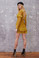 For Love and Lemons Daphne Lace Mini Dress Dark Goldenrod