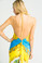 Trisha Paterson Silk Stretch Dress Sevres Yellow Blue 15A