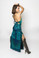 Trisha Paterson Silk Stretch Dress Venus Blue Black 1A