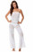 PilyQ Water Lily Veronica Jumpsuit White