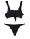 Beach Bunny Swimwear Presley Ribbed One Piece Swimsuit Black