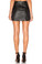 Karina Grimaldi Jacob Leather Mini Skirt Black