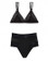 Beach Bunny Swimwear Hayden Bralette and High Waisted Bottom Bikini Set Black