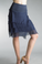 Tempo Paris 60899Q Short Silk Tiered Skirt Navy