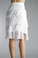 Tempo Paris 60899Q Short Silk Tiered Skirt White