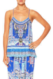 Camilla Strength in Rays T-Back Shoestring Top