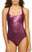 PilyQ Plume Reversible Seamless Wave Gwen One Piece Swimsuit 