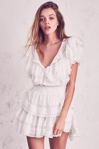 Love Shack Fancy Liv Dress Antique White | Shop Love Shack Fancy