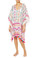 Juliet Dunn London Tribal Poncho with Tassels White
