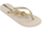 Ipanema Shoes Glitter Bow Flip Flops Beige Gold