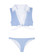 Beach Bunny Swimwear Riviera Stripe Lola Wrap Top and Skimpy Bottom
