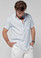 Claudio Milano Short Sleeve Linen Relaxed Shirt Light Blue