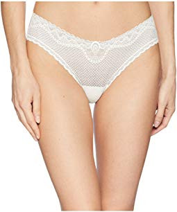 Commando Perfect Stretch Lace Thong Ivory