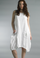 Tempo Paris Linen Rosette Dress 7052CC White