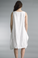 Tempo Paris Linen Rosette Dress 7052CC White