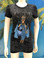 Flirt Exclusive Vogue Lady in Blue Beaded T-shirt Black
