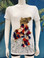 Flirt Exclusive Camel with Tassels Beaded T-shirt White