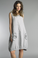 Tempo Paris Linen Rosette Dress 7052CC Silver