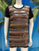 Flirt Exclusive Bronze and Copper Sequenced T-Shirt Black