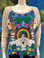 Flirt Exclusive Rainbow Sequenced Sweatshirt Oatmeal