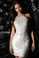 Jovani Reversible Sequence Mermaid Mini Dress 65309A Silver Pearl