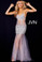 Jovani Beaded Maxi Dress JVN24736 Silver
