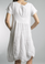 Tempo Paris Short Sleeve Linen Dress 9059L White