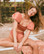 2020 Agua Bendita Madame Story Calista Isabella Solid Rose Bikini Set 