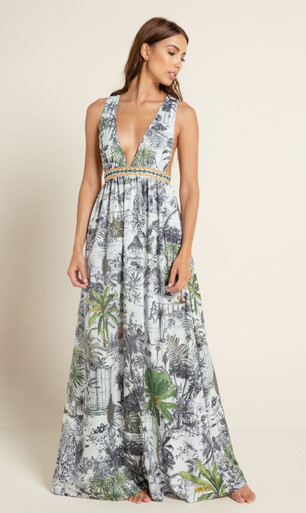 2020 Agua Bendita Makera Story Naturalia Maxi Dress