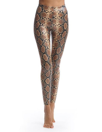 Product - Commando Perfect Control Faux Leather Legging SLG50 Snake Animal Print