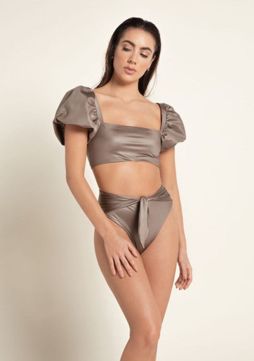 2020 Agua Bendita Palette Calista Isabella Bikini Set Hazelnut