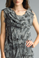 Tempo Paris 2496L Silk Tiered Dress Camo Gray